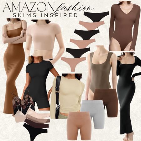 Amazon Fashion basics to add to your closet! #Founditonamazon #amazonfashion #inspire #womensstyle skims inspired 

#LTKstyletip #LTKfindsunder50 #LTKfindsunder100