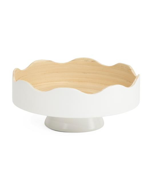 Handmade 12x5 Bamboo Spun Tray | TJ Maxx