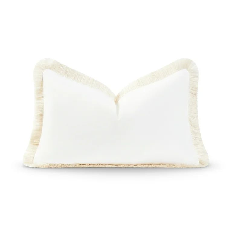 Hofdeco Premium Coastal Patio Indoor Outdoor Lumbar Pillow Cover Only, 12"x20" Water Resistant fo... | Walmart (US)