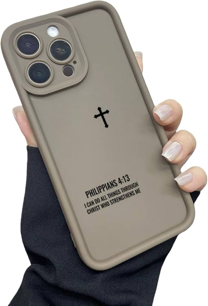 FindUWell Cross Bible Verse Phone Case Compatible with iPhone 17/16/15/14/13/12/11 Air ProMax, Go... | Amazon (US)