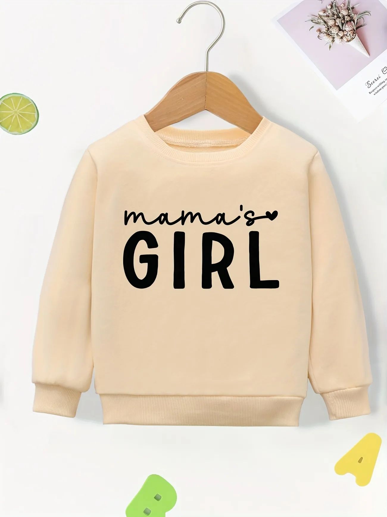 Toddler Girls "MAMA'S GIRL" Pullover Sweatshirt Baby Kids Clothes | Temu Affiliate Program