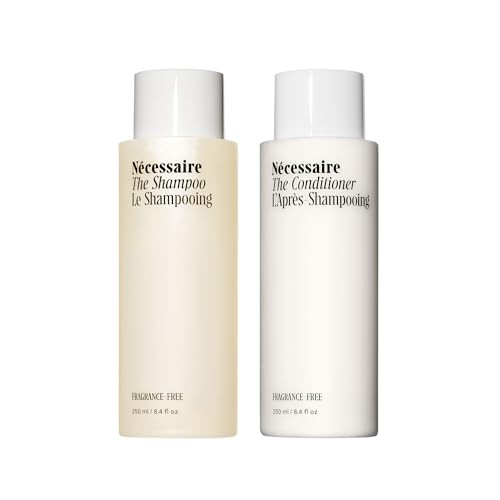 Nécessaire The Hair Duo - Shampoo and Conditioner Set 2 x Full-Size. The Shampoo + The Conditioner. Hyaluronic Acid + Vitamin B Complex. Fragrance-Free. Approved by the National Eczema Association. | Amazon (US)