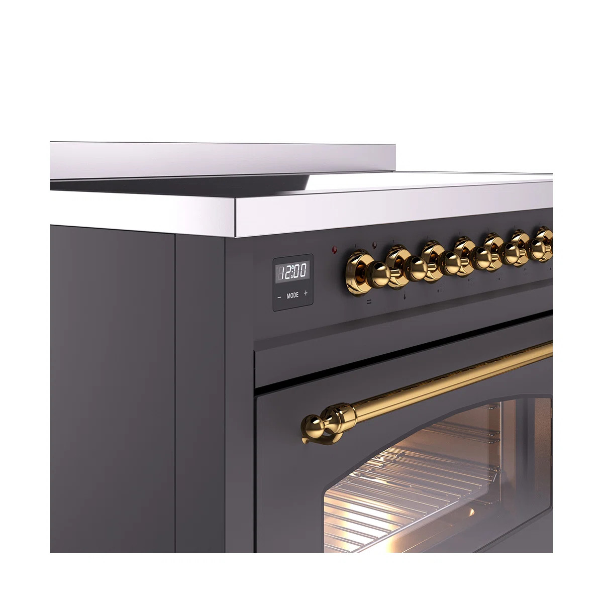 ILVE Nostalgie II Series 48 inch Induction Range with 6 Induction Elements (Glass Door) UPI486NMP... | Wayfair North America