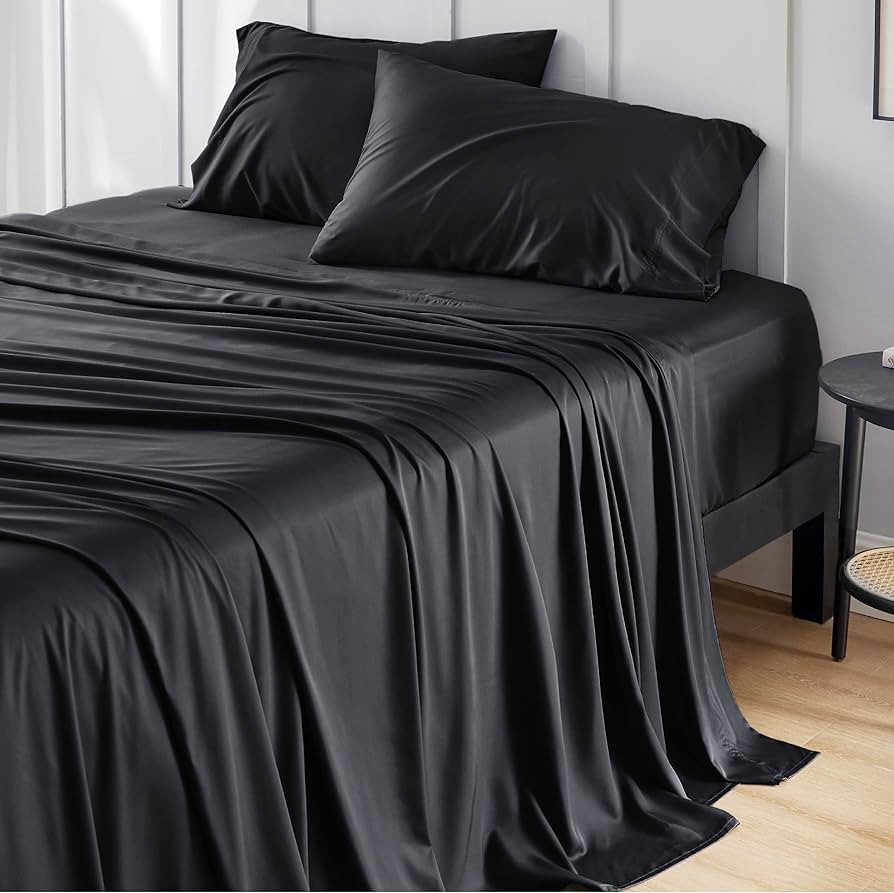 Bedsure King Size Sheet Set, Cooling Sheets King, Rayon Derived from Bamboo, Deep Pocket Up to 16... | Amazon (US)