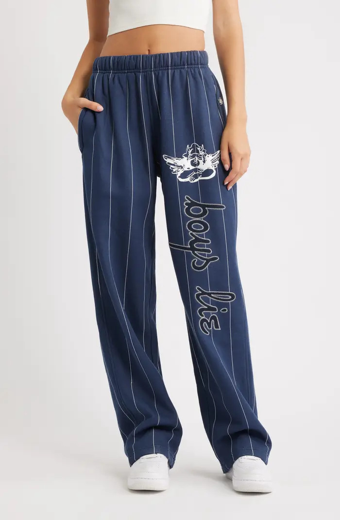BOYS LIE The Big Leaguer Alex Stripe Sweatpants | Nordstrom | Nordstrom