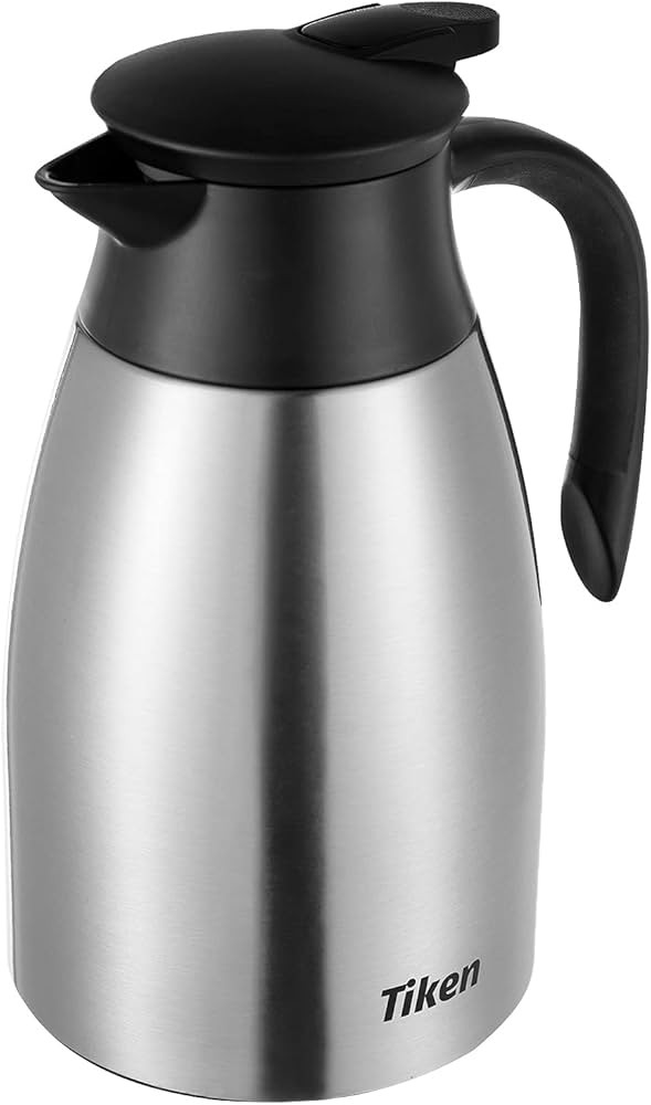 Tiken 51 Oz Thermal Coffee Carafe, Stainless Steel Insulated Vacuum Coffee Carafes For Keeping Ho... | Amazon (US)