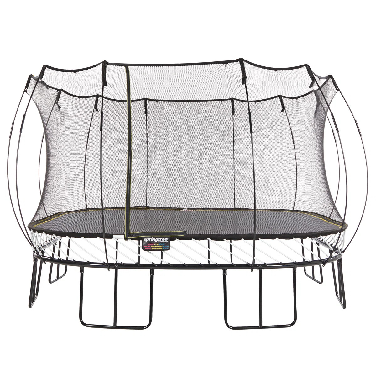 Springfree Trampoline Kids Jumbo Square Trampoline w/Safety Enclosure Net and SoftEdge Jump Bounc... | Wayfair North America