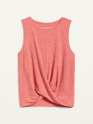 Breathe ON Twist-Hem Cropped Tank Top for Women | Old Navy (US)