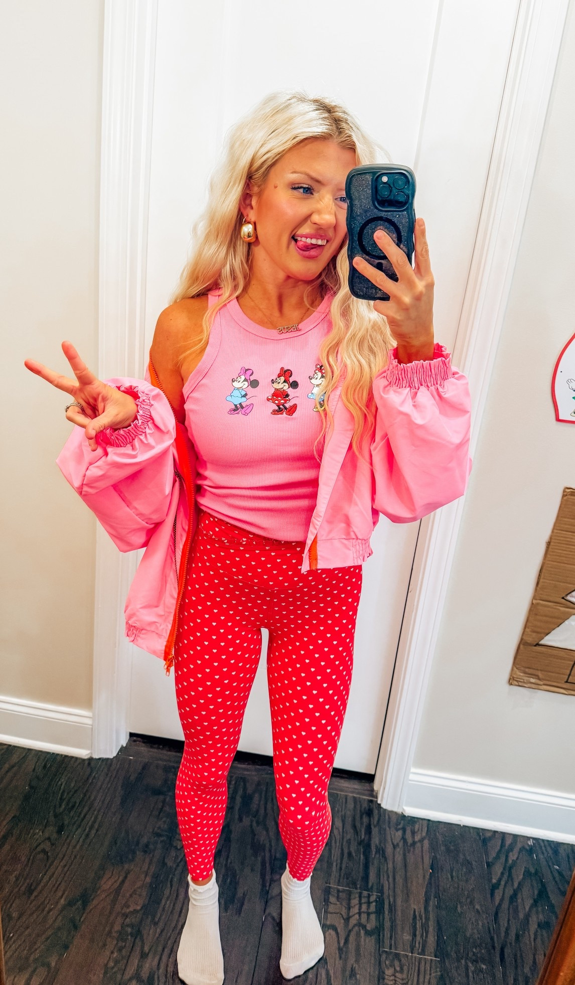 Retro bright pink & red look 💓🤭✨ 

#LTKgrwm #LTKHoliday #LTKootd