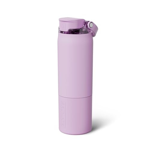 BrüMate Rise 25oz Water Bottle With 100% Leakproof Covered Silicone Straw | Insulated Stainless Steel Water Bottle | Cup-Holder Friendly | Fast Flow | Soft Sip Silicone Spout | BPA-Free (Lavender) | Amazon (US)