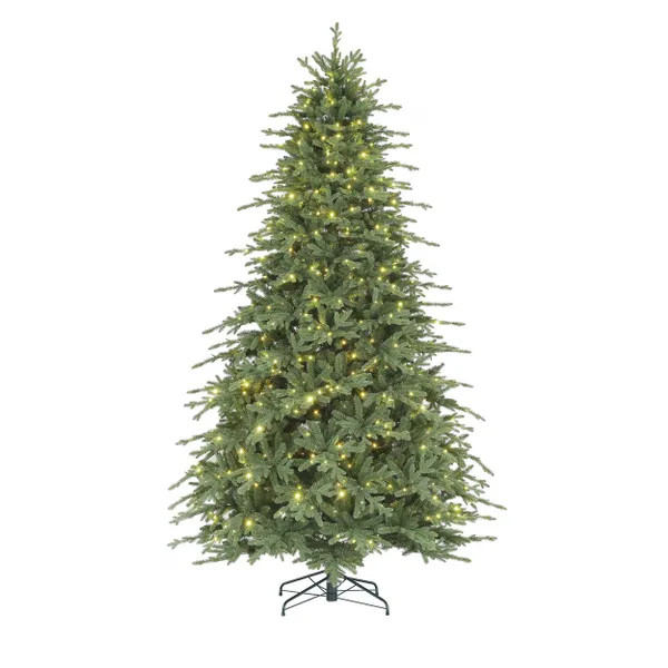 9 ft. Pre-Lit LED Willowbrook Grand Fir Artificial Christmas Tree | The Home Depot