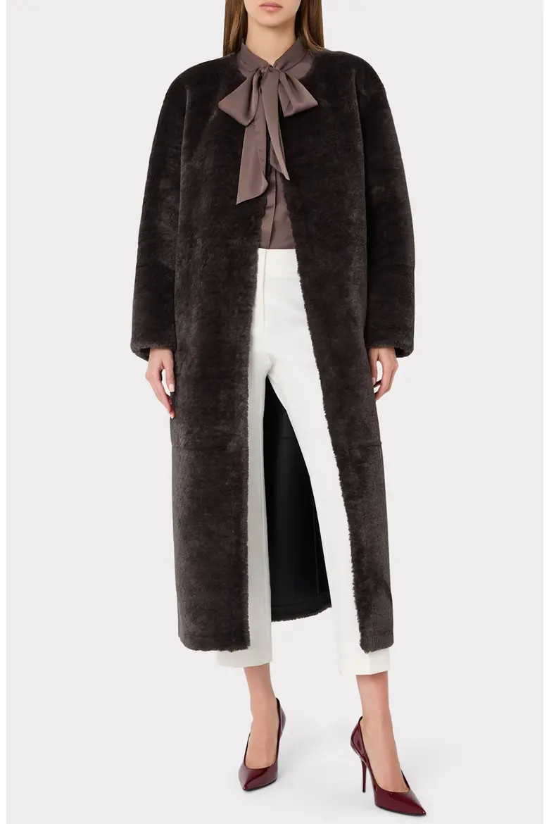 Milly Galia Faux Fur Coat in Black at Nordstrom, Size X-Small | Nordstrom
