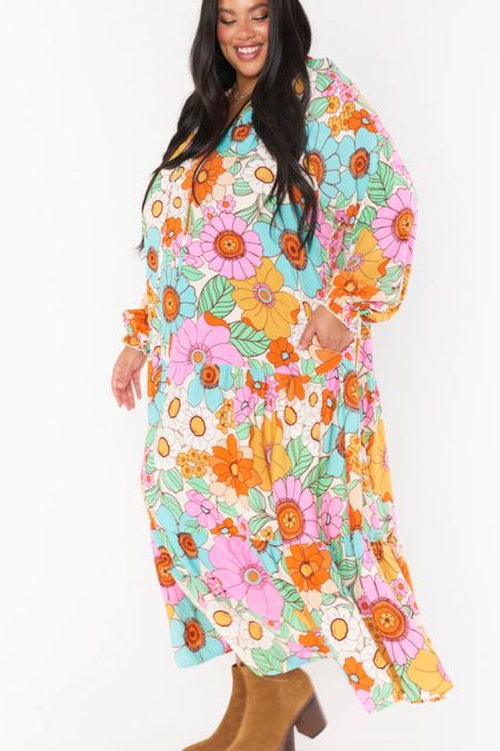 This floral maxi dress is so much fun!

Plus size maxi dress, plus size summer dress, 70s dress

#LTKcurves