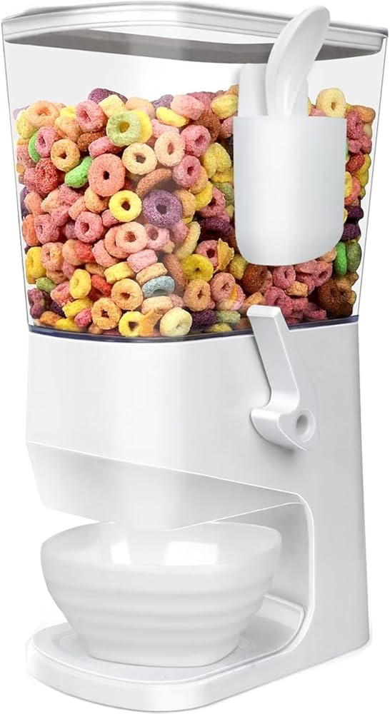 Cereal Dispenser Countertop With Bowls and Spoons Cereal Containers Storage for Pantry Snack Orga... | Amazon (US)