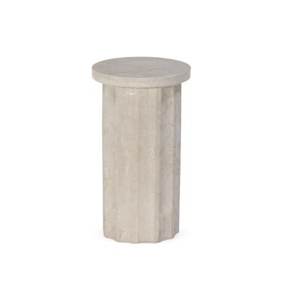 Bibi Drink Table-Cream Marble | Perigold