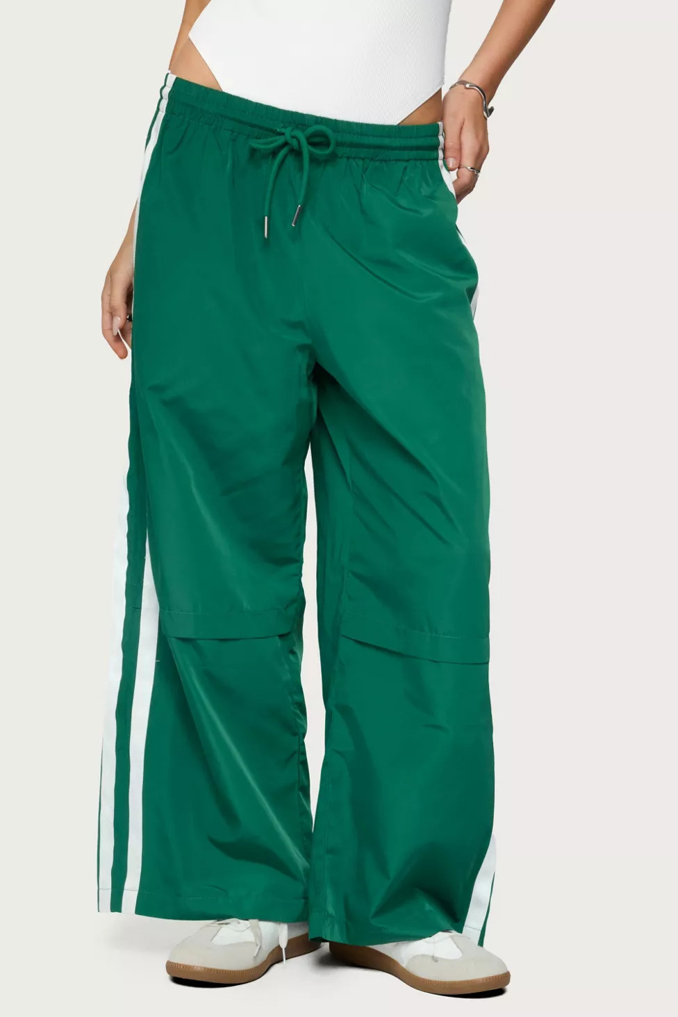 Edikted Petite Fauna Nylon Track Pants | Urban Outfitters (US and RoW)