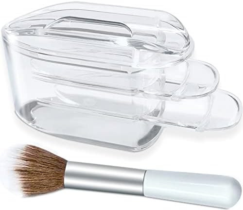 Dip Powder Recycling Tray System & Powder Cleaning Brush, Dipping Nail Accessories Tool - Clear | Amazon (US)