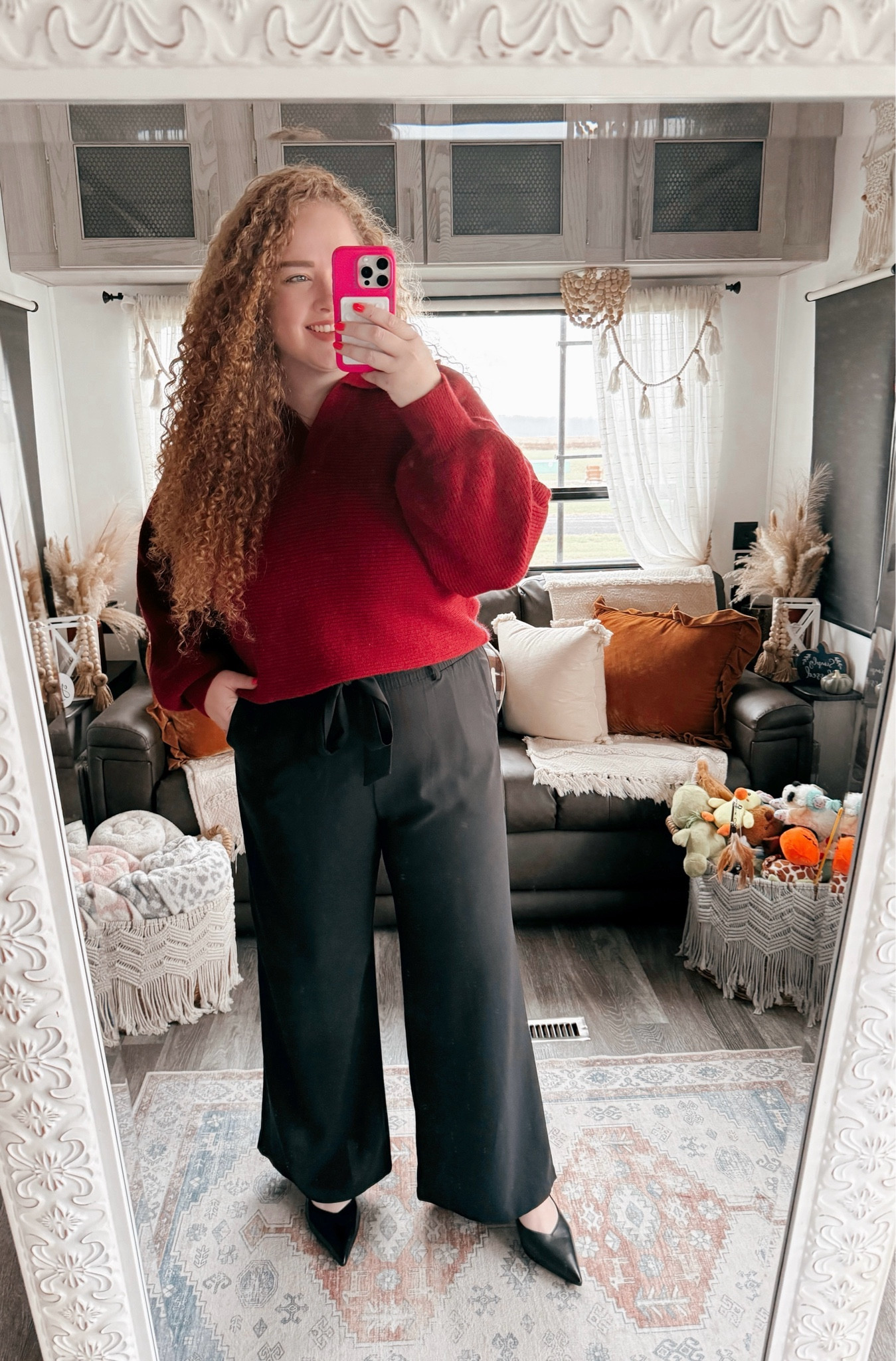 The perfect look for the office❤️office outfit | office style | office look | amazon office outfit | amazon office style | amazon office must haves | work wear | amazon work wear | work wear style | amazon work wear style | red sweater | amazon red sweater  | dress pants | work pants | black pants | black dress pants | Amazon dress pants | Amazon work pants | heels | amazon sling back heels | amazon finds | amazon fashion | amazon outfit | amazon look | holiday office outfit | amazon holiday office outfit | holiday work wear 

#LTKWorkwear #LTKStyleTip #LTKMidsize