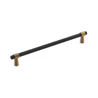 Amerock Mergence 8-13/16 in. (224 mm) Matte Black/Champagne Bronze Drawer Pull BP36861FBCZ - The ... | The Home Depot
