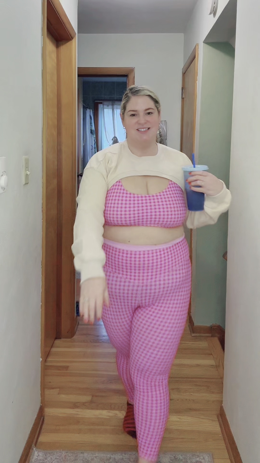 I used to think workout clothes had to be neutral, tight, and “slimming.”
Turns out confidence does more than compression ever could.

This pink set is supportive, forgiving, and makes movement feel fun again — especially in midlife.
Linked for anyone rebuilding a routine (or just wanting cute comfort).

#LTKActive #LTKPlusSize #LTKMidsize