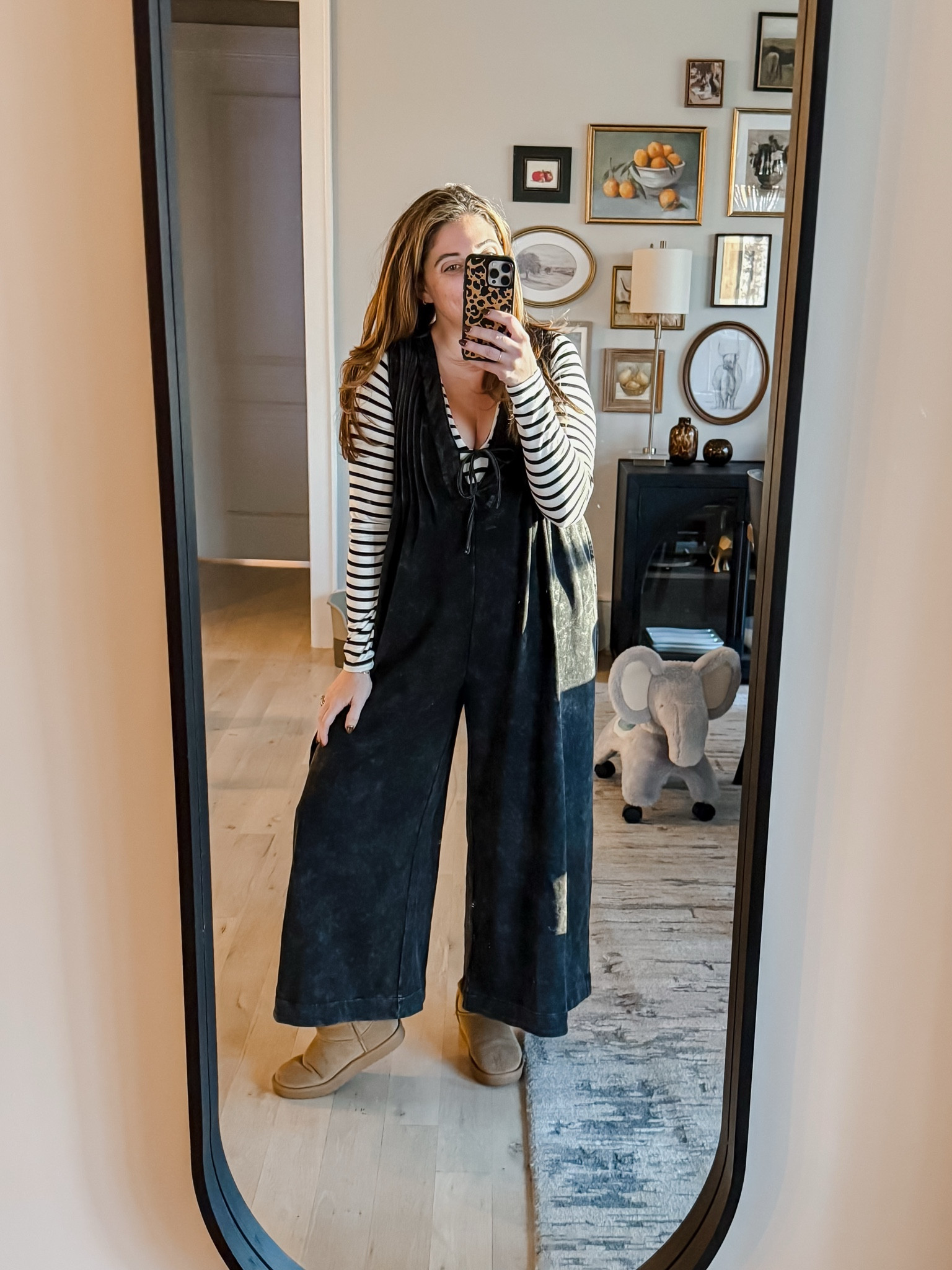 Totally forgot what I did the day I wore this outfit but I do know how excited I was to wear it! Three Bird Nest is officially on LTK now and I can’t wait to share more about this boutique with you! They have such amazing nd original pieces! And are very size inclusive since most pieces run big and/or are oversized! 
Jumpsuit M / Bodysuit (old from H&M.. will link similar) L / Uggs tts 

#LTKMidsize #LTKootd #LTKSaleAlert