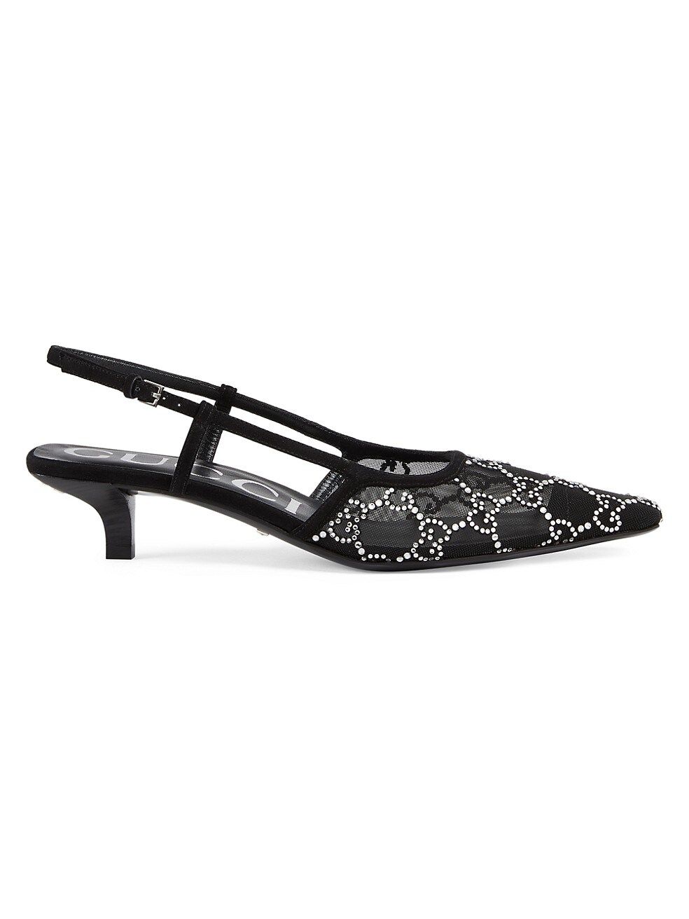 Gucci Crystal-Embellished Slingback Sandals | Saks Fifth Avenue