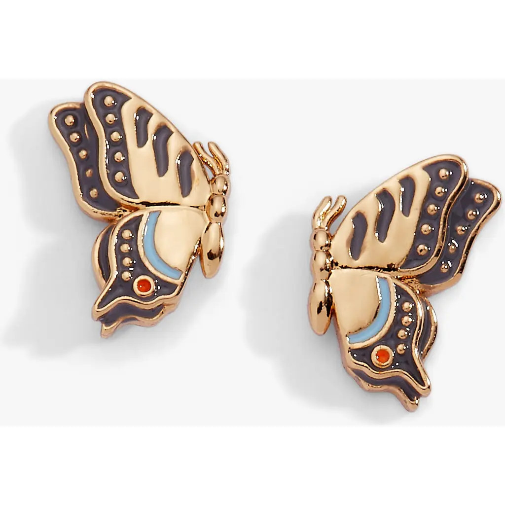 Alex and Ani New York Botanical Garden® Butterfly Earring in Gold at Nordstrom | Nordstrom