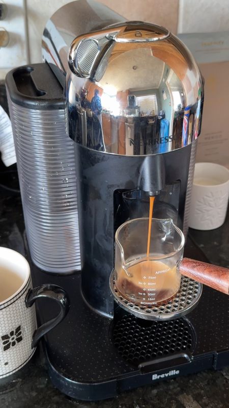 Morning coffee at home using my nespresso machine .

#LTKhome #LTKVideo
