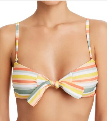 Princess Polly MINKPINK Multicolor Mamba Tie Front Bandeau Bikini Top NWT Size L  | eBay | eBay CA