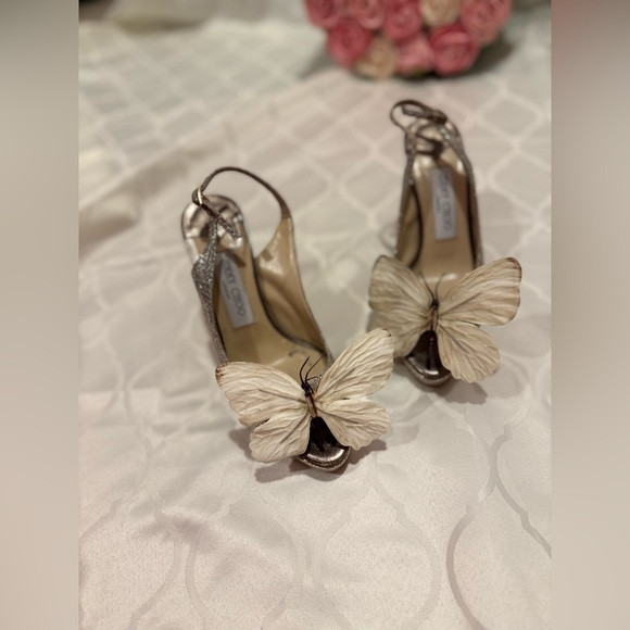 Jimmy Choo flower Orchid  Heels shoes pumps sandals 36.5 Y2K Carrie Bradshaw | Poshmark
