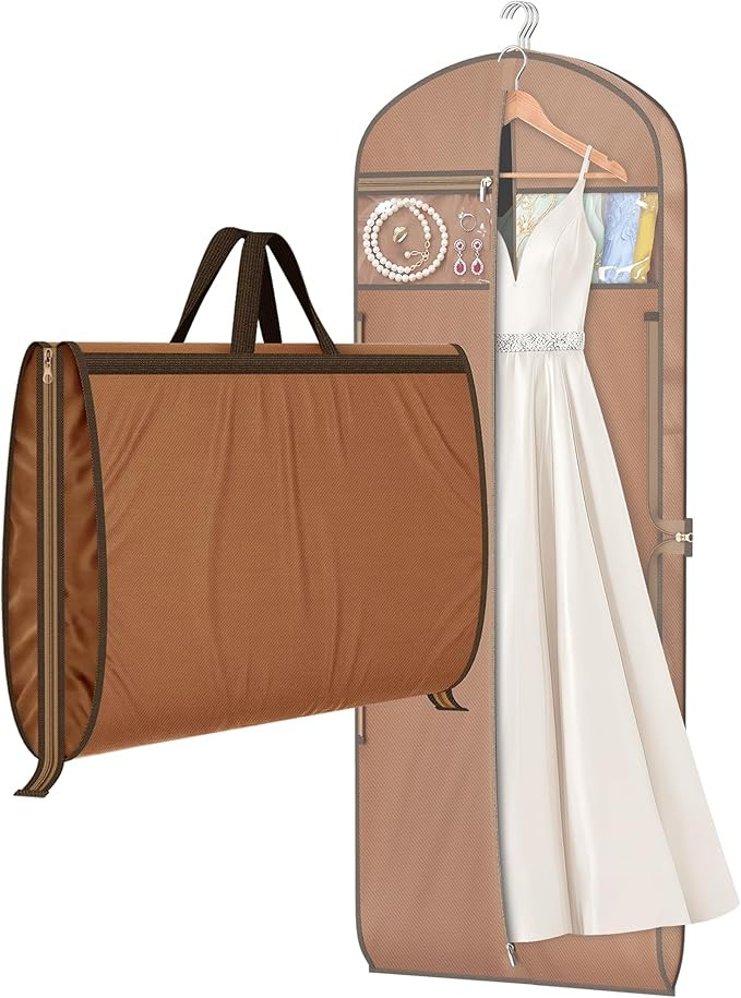 MISSLO 65" Garment Bags for Travel for Women with Loackabe-Self Zipper Waterproof Dress Bags for ... | Amazon (US)