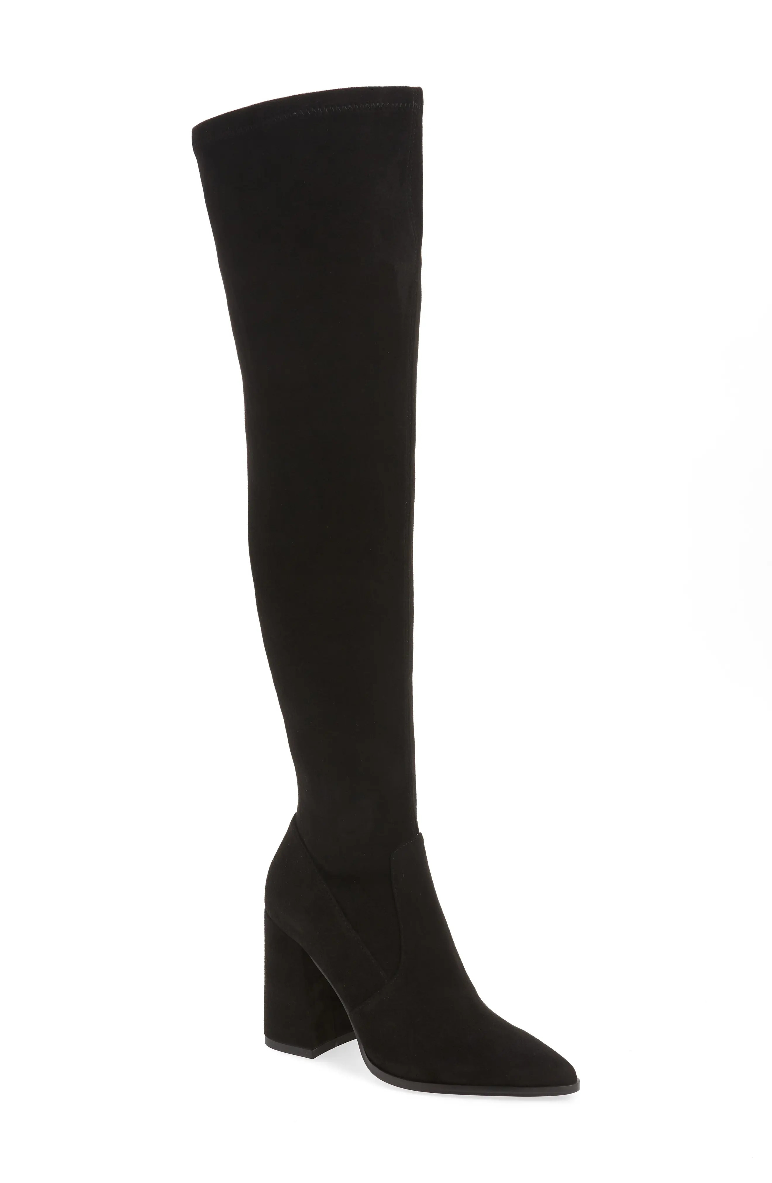 Steve Madden Tava Over the Knee Boot, Size 7 in Black at Nordstrom | Nordstrom