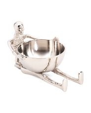Spooky Night Skeleton Holding Bowl | TJ Maxx