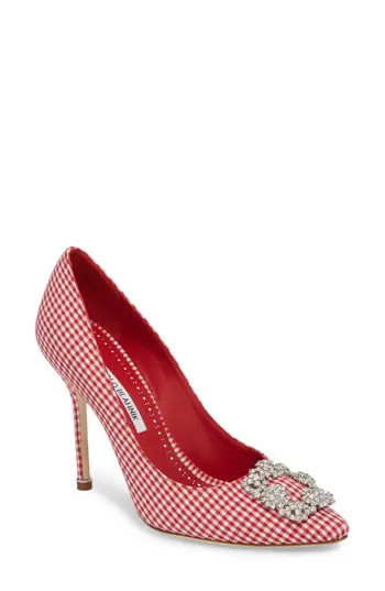 Women's Manolo Blahnik 'Hangisi' Ornamented Pump | Nordstrom
