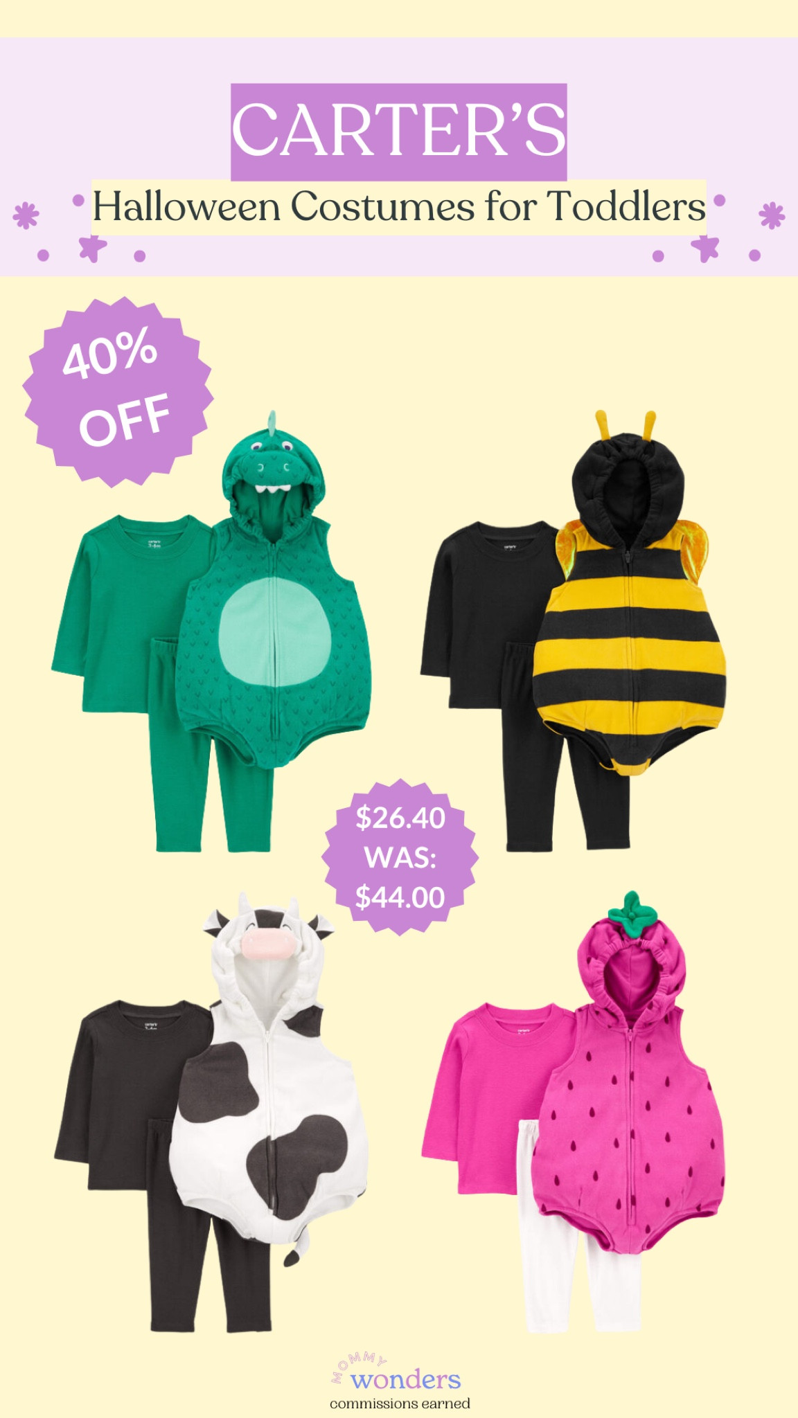 Carter’s has really cute Halloween costumes on sale for 40% off now! 

#LTKKids #LTKSeasonal #LTKSaleAlert