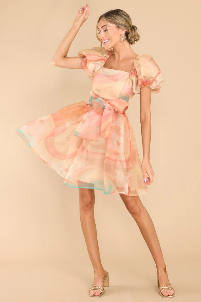 Savor The Sweetness Light Orange Dress | Red Dress 