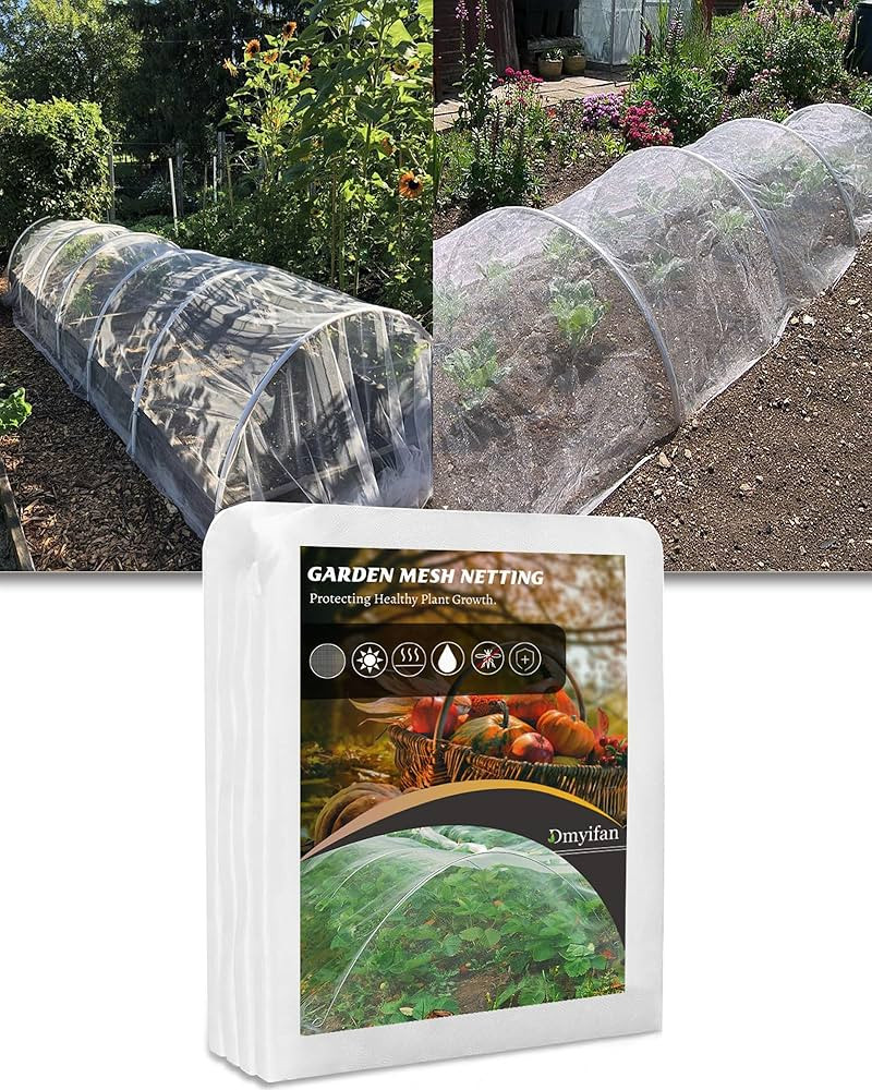 8x10Ft Ultra Fine Garden Mesh Netting Thicken Protection Netting for Vegetable Plant Fruits Healt... | Amazon (US)