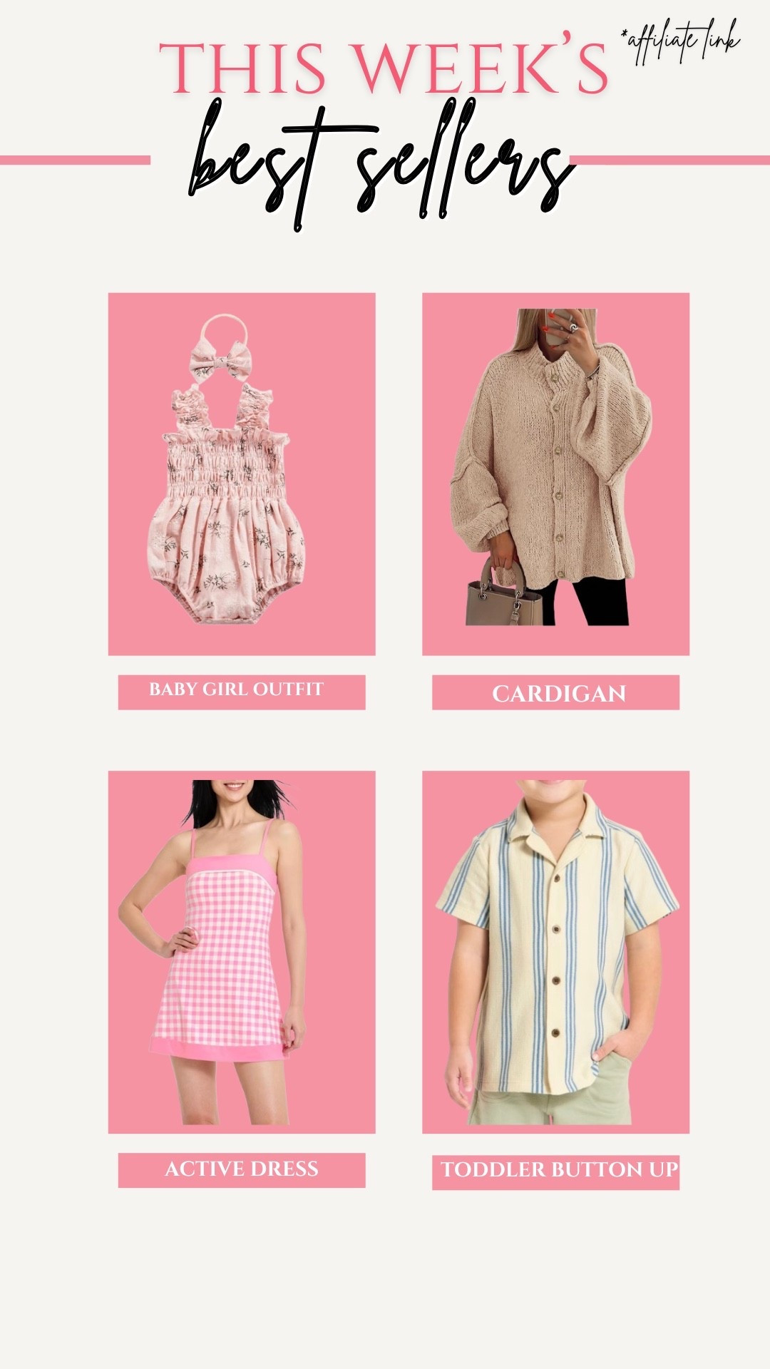 Last week’s best sellers! Toddler boy outfits, baby girl outfits, gingham active dress

#LTKKids #LTKBaby #LTKfitnessgoals