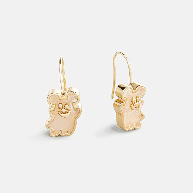 Disney Mickey Mouse Ghost Drop Earrings - White | BaubleBar