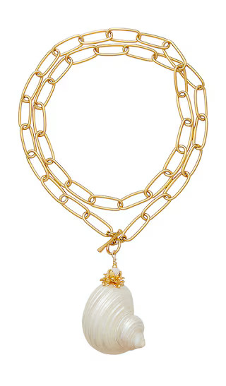 Sirena Necklace in Gold & Ivory | Revolve Clothing (Global)