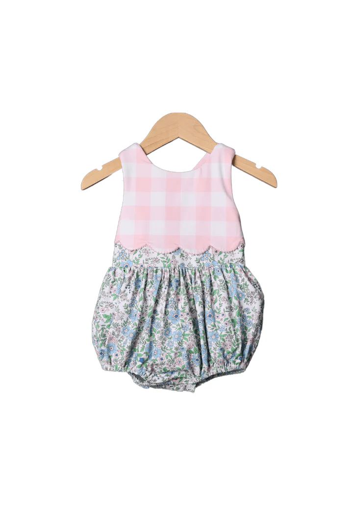Pretty in Pink Floral Knit Sun Bubble | The Smocked Flamingo