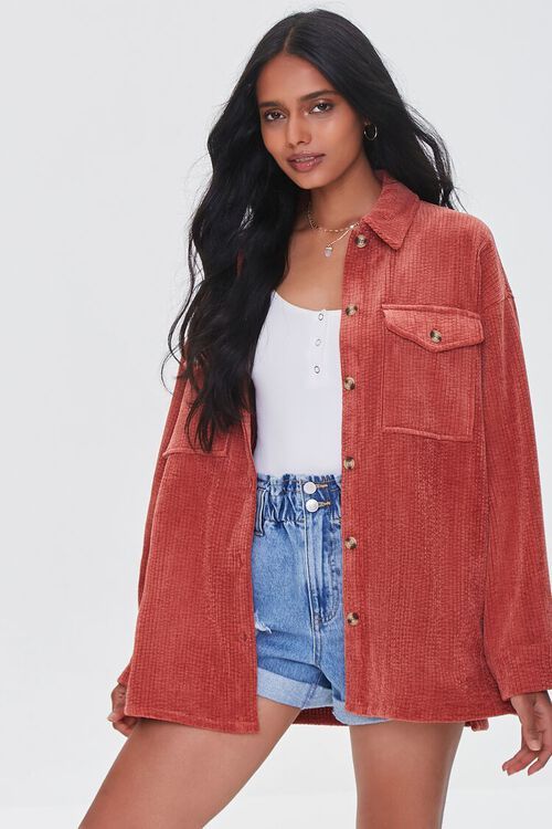 Textured High-Low Shacket | Forever 21 (US)