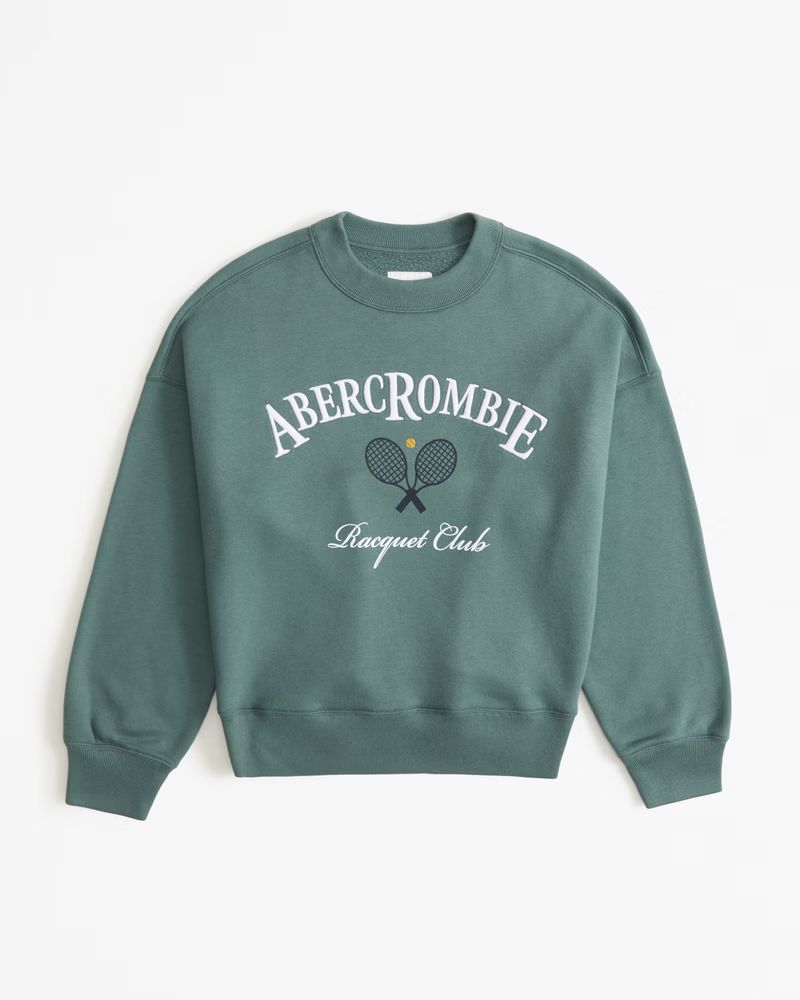 Women's Logo Classic Sunday Crew | Women's Tops | Abercrombie.com | Abercrombie & Fitch (US)