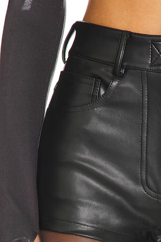 High Waist Short in Black | Revolve Clothing (Global)
