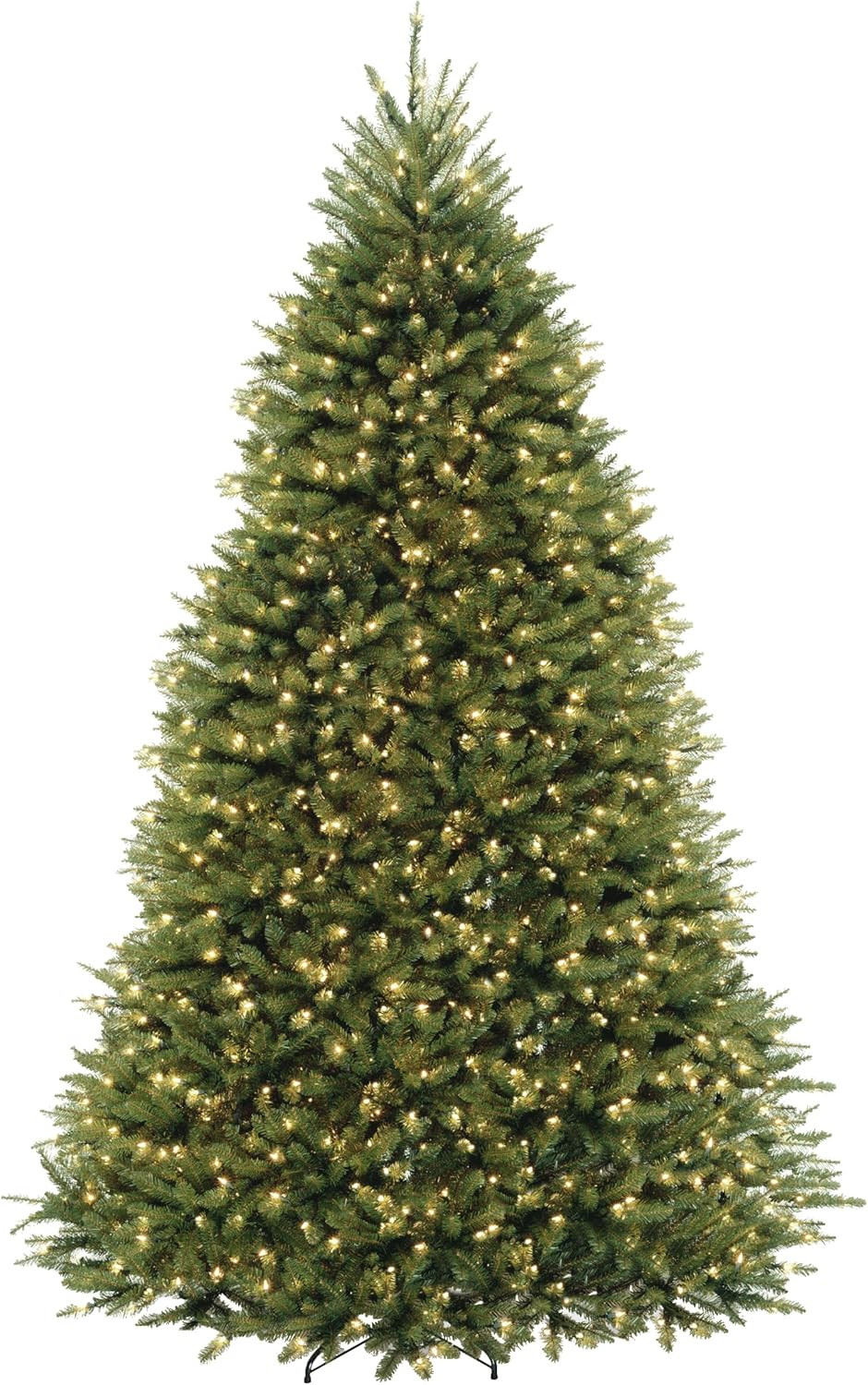 National Tree Company Pre-Lit Artificial Full Christmas Tree, Green, Dunhill Fir, Dual Color LED ... | Amazon (US)