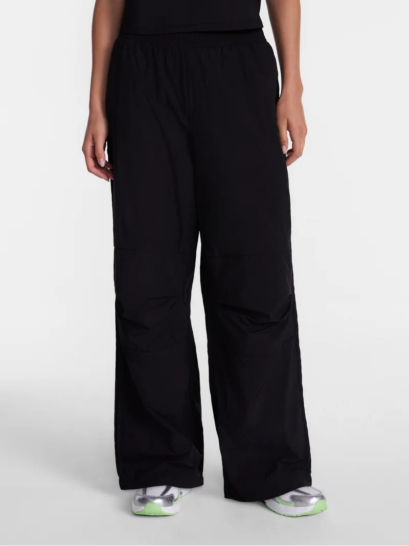 Avia Women's and Women's Plus Crinkle Pants with Pleated Knees, 27" Inseam, Sizes XS-4X | Walmart (US)