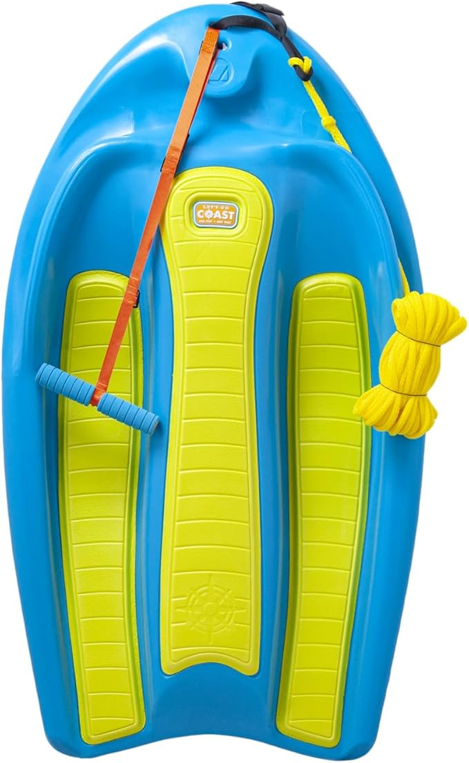 Coast Board All-in-One Kid's Wakeboard, Trainer Board, Kneeboard, and Water Skis with Rope Handle... | Amazon (US)