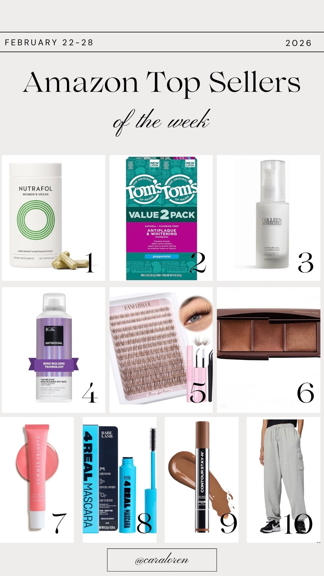 Last week’s Amazon best sellers 

#LTKBeauty