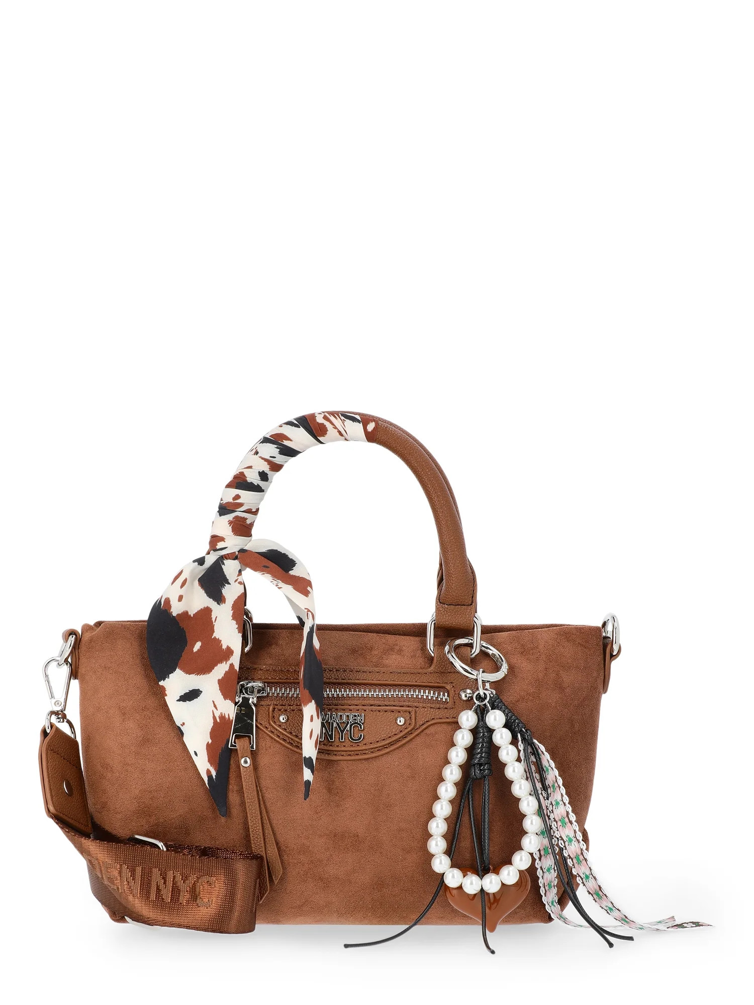 Madden NYC Women's Small Top Handle Satchel, Brown | Walmart (US)