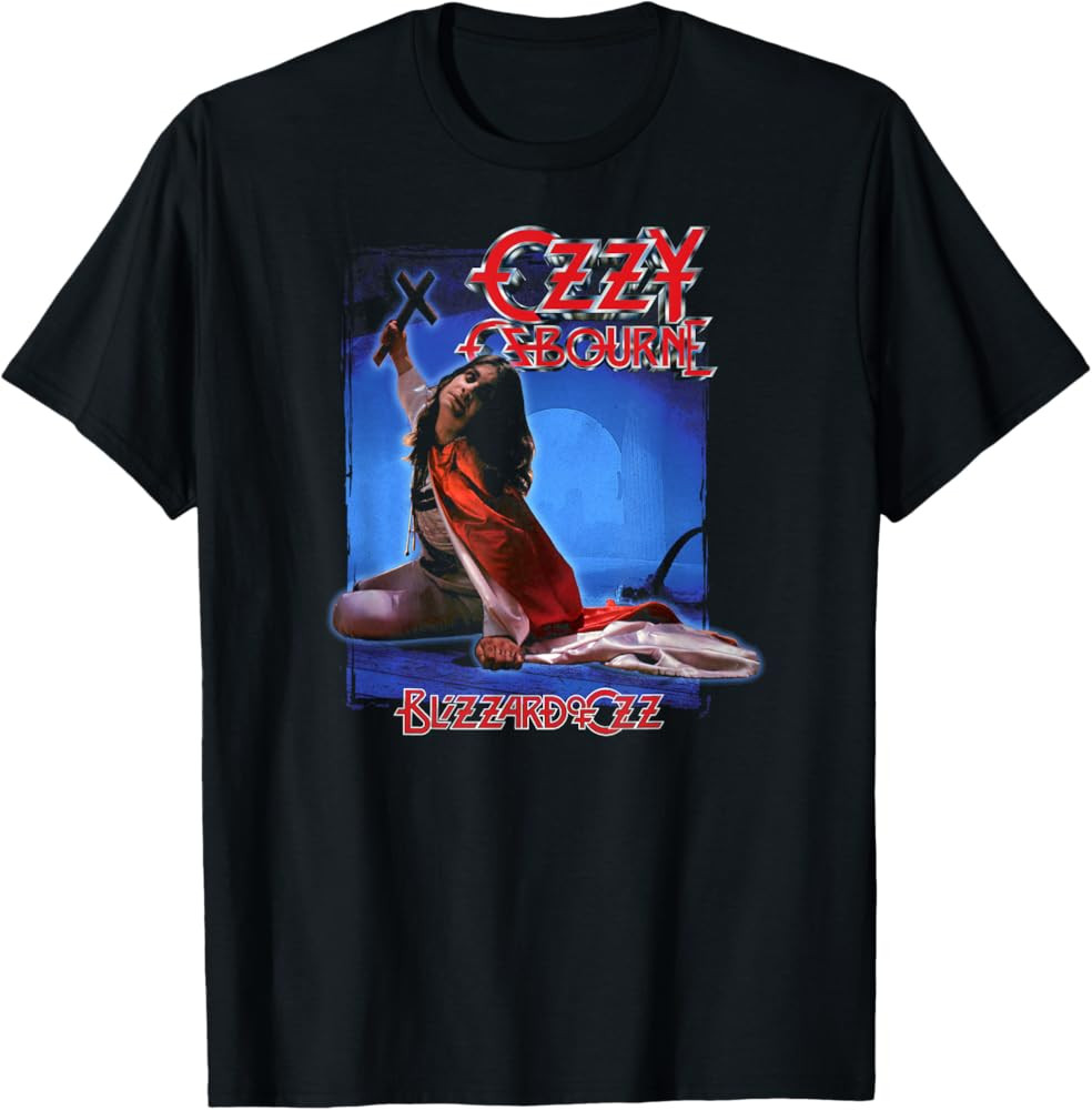 Ozzy Osbourne Blizzard Album Cover T-Shirt | Amazon (US)